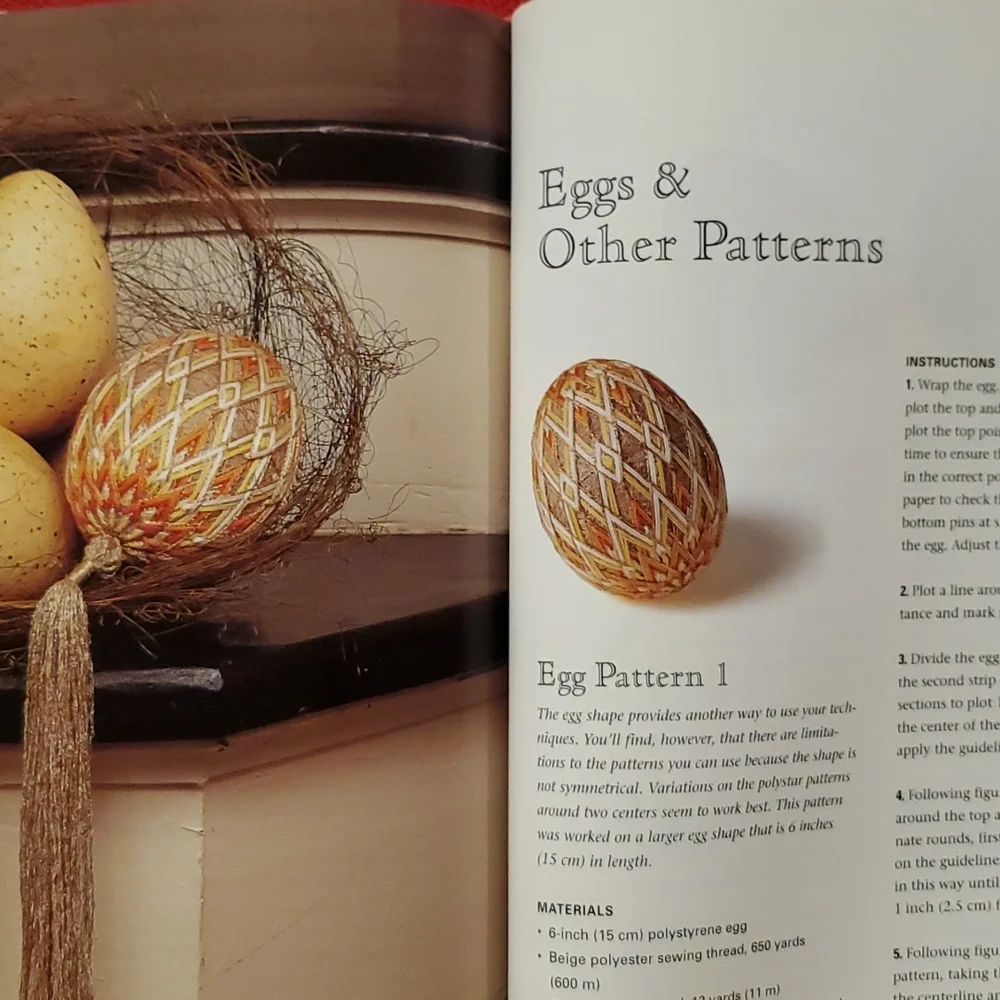 The Temari Book Making Japenese Tread Balls techniques patterns•1999• How to DIY